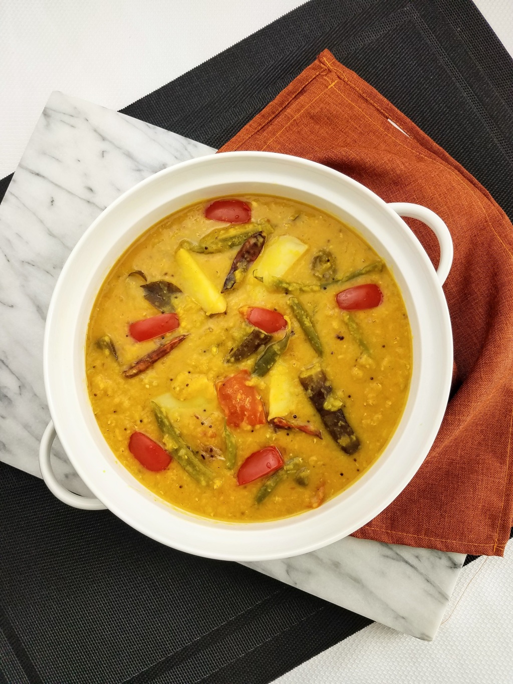 Sambar (Lentil and Vegetable Stew)