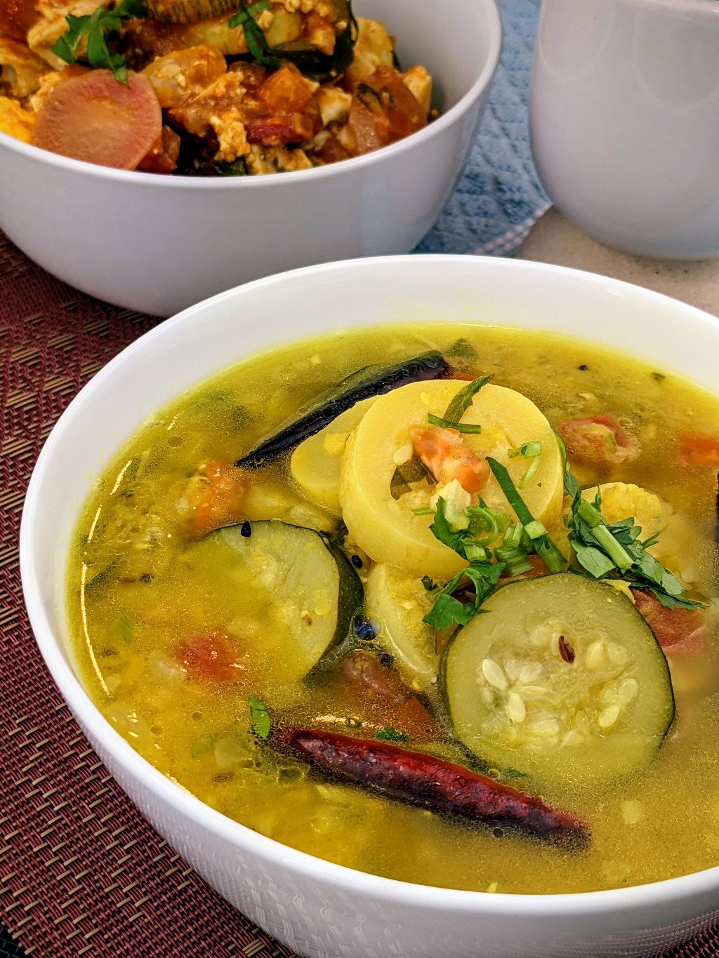 Dal with Zucchini