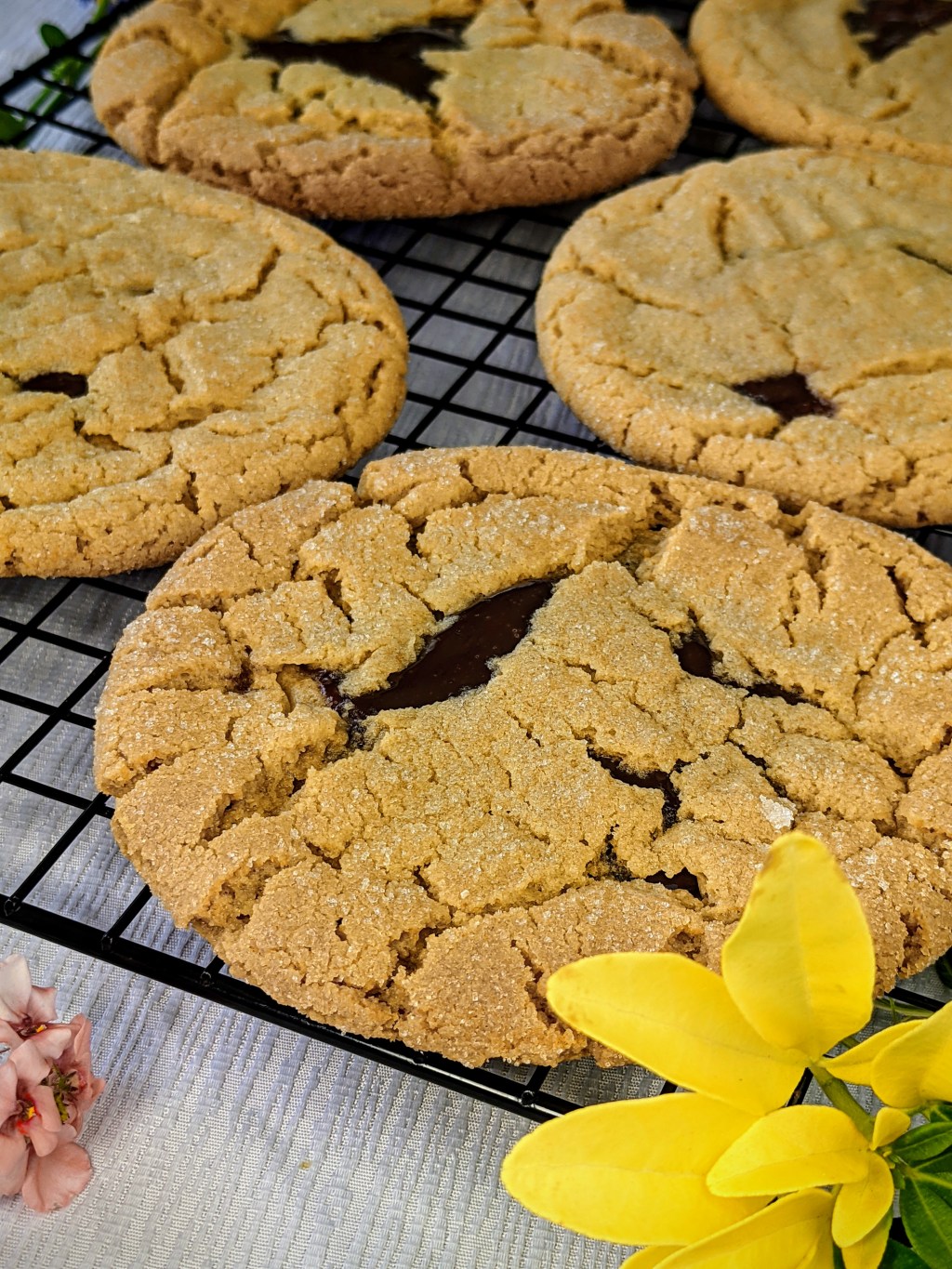 Fudge-Stuffed Peanut Butter&nbsp;Cookies