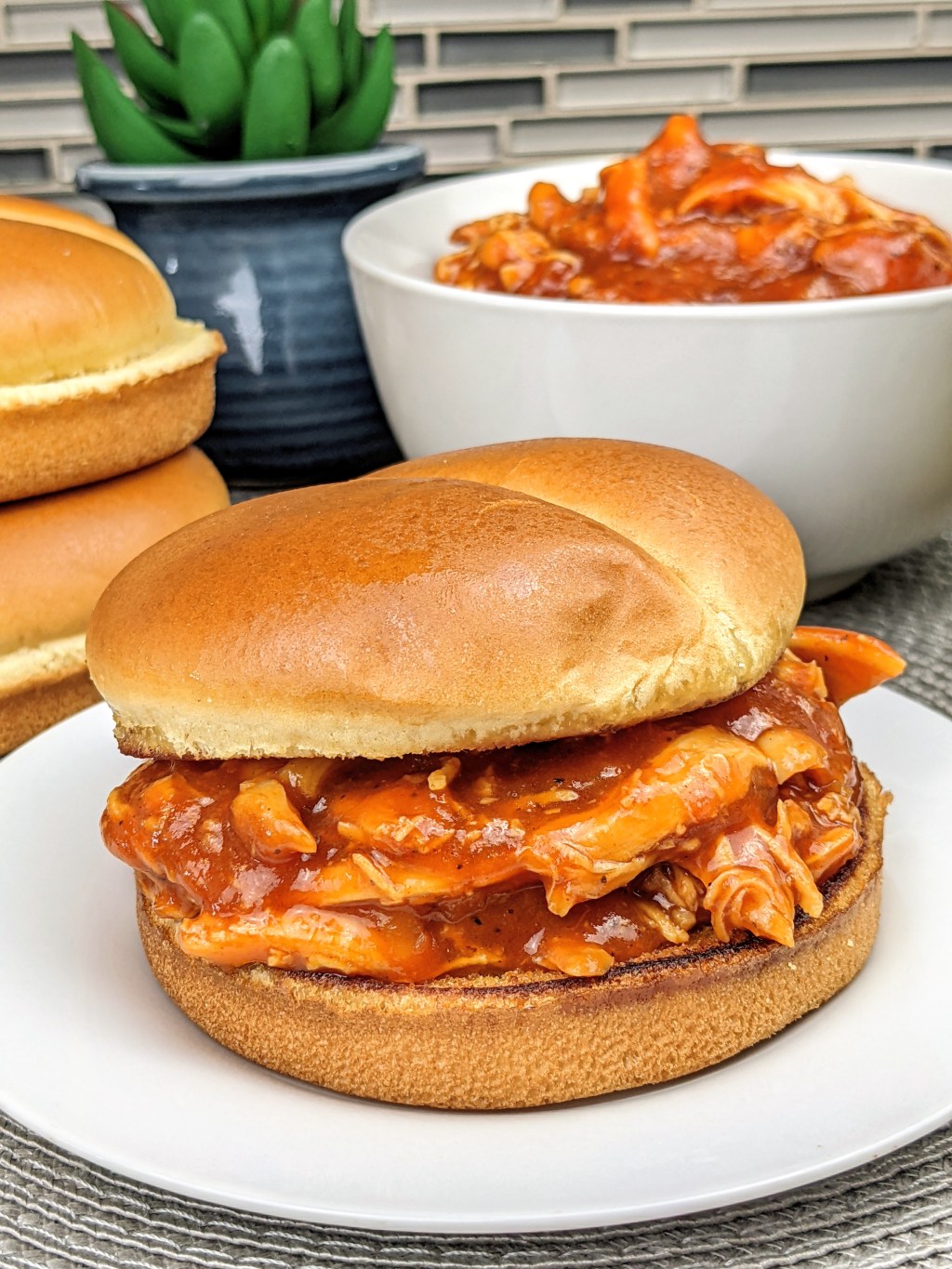 Pulled Chicken Sandwiches